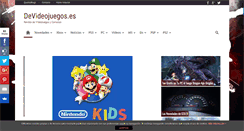Desktop Screenshot of devideojuegos.es